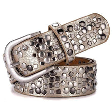 Load image into Gallery viewer, Rivet Studded Belt Women Punk Gothic Waistband Retro Vintage Leather

