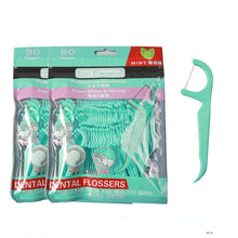 Load image into Gallery viewer, 90pcs Dental Floss Flosser Picks Toothpicks Teeth Stick Tooth Cleaning Interdental Brush Dental Floss Pick 0ral irrigator
