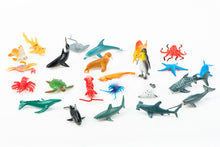 Load image into Gallery viewer, Ocean Animal Toys Shark Turtle Crab Penguin Aquarium Model Children's Educational Science and Education Accessories
