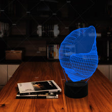 Load image into Gallery viewer, Conch 3D Led Light Small Night Lamp Creative Children's Holiday Gifts Acrylic Lamp
