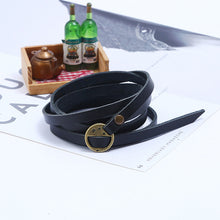 Load image into Gallery viewer, Five-Circle Pressed Words Cattle Leather Bracelet Retro Simple Multi-Circle Men's Leather Bracelet Popular Ornament
