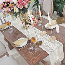 Load image into Gallery viewer, Lace Dining Table Table Runner Weave Vintage Table Runner Tea Table Flag Fabrics Tablecloth Bed Runner
