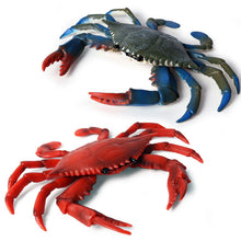 Load image into Gallery viewer, 2pcs/set Simulation Mini Crab Collection Child Figurine Animal Model Home Decor Kids Toys Realistic Sea Animal Modern Model Accessories
