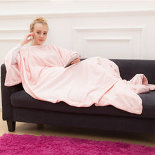 Load image into Gallery viewer, Lazy Hooded Pullover TV Blanket Warm Blanket Pajamas Flannel Warm Nightgown
