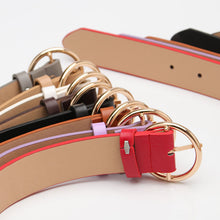 Load image into Gallery viewer, Belt round Buckle Casual Simple All-Match Women's Jeans Accessories Belt
