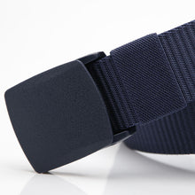 Load image into Gallery viewer, Nylon Waistband Student Military Training Pant Belt Breathable Plastic Buckle Canvas Belt Female
