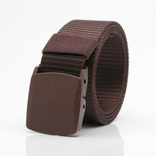 Load image into Gallery viewer, Nylon Waistband Student Military Training Pant Belt Breathable Plastic Buckle Canvas Belt Female
