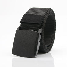 Load image into Gallery viewer, Nylon Waistband Student Military Training Pant Belt Breathable Plastic Buckle Canvas Belt Female
