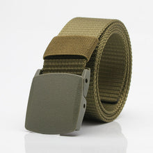 Load image into Gallery viewer, Nylon Waistband Student Military Training Pant Belt Breathable Plastic Buckle Canvas Belt Female
