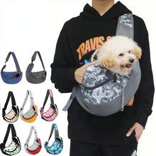 Load image into Gallery viewer, Puppy Carrier Travel Handbag Pouch Mesh Shoulder Bag Breathable Slings Dog Carrier  Pet Travel Tote Cat Outdoor Cover
