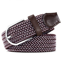 Load image into Gallery viewer, Fashion Tide   Women Casual Stretch Braided Belt Men Elastic Belt Simple Practical Canvas Belt
