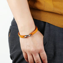 Load image into Gallery viewer, Retro Simple Cattle Leather Bracelet Ornament Fashion All-Match Punk Rock Leather Bracelet
