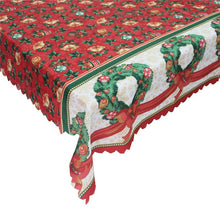 Load image into Gallery viewer, Merry Christmas Rectangular Printed Fabric Party Picnic Tablecloth 150*180cm
