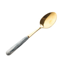 Load image into Gallery viewer, Marbling Tableware Set Stainless Steel Titanium Fork Spoon and Chopsticks Portable Tableware
