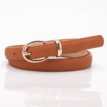 Load image into Gallery viewer, Leather Decorative Thin Belt Trendy Versatile Student Pant Belt Casual Jeans
