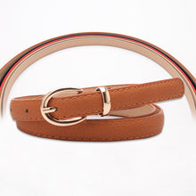 Load image into Gallery viewer, Leather Decorative Thin Belt Trendy Versatile Student Pant Belt Casual Jeans
