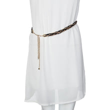 Load image into Gallery viewer, Women's Weave Metal Chain Waist Belt Body Chain  Waistband
