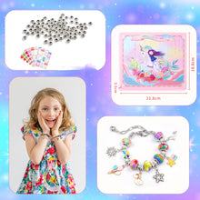 Load image into Gallery viewer, 165PCs Beaded Unicorn Children's Bracelet Handmade DIY Rubber Headband Head Rope
