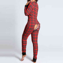 Load image into Gallery viewer, Autumn And Winter Women Fashion Homewear Cute Printing Functional Buttoned Flap Adults Sleepwear One Piece Pajamas
