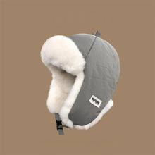 Load image into Gallery viewer, Lei Feng Hat Pilot Hat, Earflap Hat, Windproof and Warm, Lightweight Down Cotton, Fashionable Cycling and Skiing Hat, New Style,
