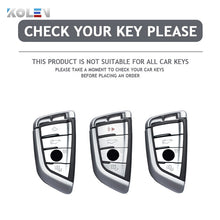 Load image into Gallery viewer, ABS Carbon Fiber Car Remote Key Case Cover Shell For BMW X1 X3 X5 X6 X7 G20 G30 G01 G02 G05 G11 G32 1 3 5 7 Series Accessories
