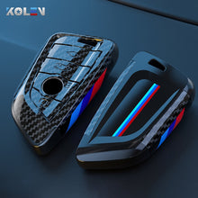 Load image into Gallery viewer, ABS Carbon Fiber Car Remote Key Case Cover Shell For BMW X1 X3 X5 X6 X7 G20 G30 G01 G02 G05 G11 G32 1 3 5 7 Series Accessories

