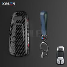 Load image into Gallery viewer, ABS Carbon Fiber Style Car Key Case Cover Shell Fob For A3 A4 A5 C5 C6 8P 8L B6 B7 B8 Q3 Q5 Q7 A6 A7 4M 8S B9 A8 Q8 C8 TT
