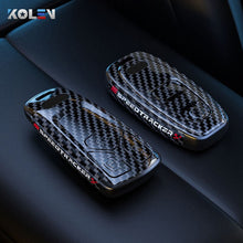 Load image into Gallery viewer, ABS Carbon Fiber Style Car Key Case Cover Shell Fob For A3 A4 A5 C5 C6 8P 8L B6 B7 B8 Q3 Q5 Q7 A6 A7 4M 8S B9 A8 Q8 C8 TT
