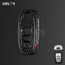 Load image into Gallery viewer, ABS Carbon Fiber Style Car Key Case Cover Shell Fob For A3 A4 A5 C5 C6 8P 8L B6 B7 B8 Q3 Q5 Q7 A6 A7 4M 8S B9 A8 Q8 C8 TT
