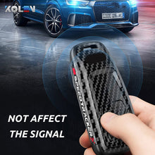 Load image into Gallery viewer, ABS Carbon Fiber Style Car Key Case Cover Shell Fob For A3 A4 A5 C5 C6 8P 8L B6 B7 B8 Q3 Q5 Q7 A6 A7 4M 8S B9 A8 Q8 C8 TT
