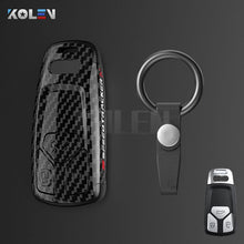 Load image into Gallery viewer, ABS Carbon Fiber Style Car Key Case Cover Shell Fob For A3 A4 A5 C5 C6 8P 8L B6 B7 B8 Q3 Q5 Q7 A6 A7 4M 8S B9 A8 Q8 C8 TT
