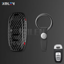 Load image into Gallery viewer, ABS Carbon Fiber Style Car Key Case Cover Shell Fob For A3 A4 A5 C5 C6 8P 8L B6 B7 B8 Q3 Q5 Q7 A6 A7 4M 8S B9 A8 Q8 C8 TT
