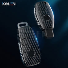 Load image into Gallery viewer, ABS Carbon Fiber Car Key Case Cover Shell Fob For Mercedes Benz A B C E S Class W204 W205 W212 W213 W176 GLC CLA AMG W177
