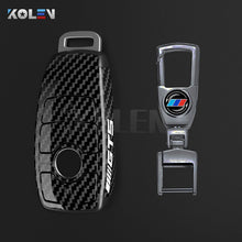 Load image into Gallery viewer, ABS Carbon Fiber Car Key Case Cover Shell Fob For Mercedes Benz A B C E S Class W204 W205 W212 W213 W176 GLC CLA AMG W177

