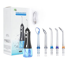 Load image into Gallery viewer, AG portable oral irrigator usb rechargeable water flosser Dental Water Jet 300ML 5 Modes Water Tank Waterproof Teeth Cleaner 0ral irrigator
