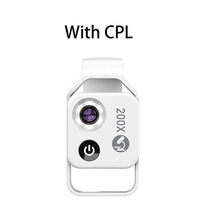 Load image into Gallery viewer, APEXEL 200X Magnification Microscope lens withCPL Mobile LED Light Micro Pocket Macro Lenses for iPhone Samsung  all smartphones
