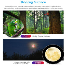 Load image into Gallery viewer, APEXEL 60x Super Telephoto Zoom Phone Lens 36X 28X Powerful Monocular Metal Telescope Mobile telephoto lens for camping Tourism
