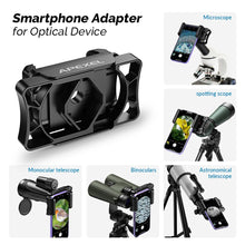 Load image into Gallery viewer, APEXEL Universal Phone Adapter for Monoculars Binoculars Mobile Phone Holder Clip For Smartphones Eyepiece Diameter 23 To 50mm
