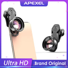 Load image into Gallery viewer, APEXEL camera phone lens 100mm macro lens 4K HD super macro lenses+CPL+star filter for iPhonex xs max Samsung s9 all smartphone
