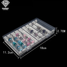 Load image into Gallery viewer, Acrylic Pandora Box Charm Beads Bracelet Ring Holder Jewellery Organizer JewelryTray Diy Finding Display Stand Storage Case Rack
