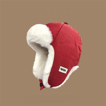Load image into Gallery viewer, Lei Feng Hat Pilot Hat, Earflap Hat, Windproof and Warm, Lightweight Down Cotton, Fashionable Cycling and Skiing Hat, New Style,
