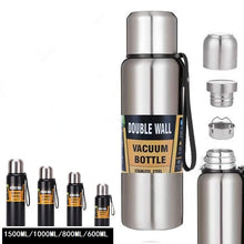 Load image into Gallery viewer, All-steel 304 Russian stainless steel thermos cup outdoor travel large-capacity kettle stainless steel thermos thermos termo

