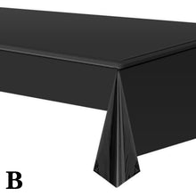 Load image into Gallery viewer, Aluminum Foil Tablecloth Shiny Rainbow Black Rectangle Tablecloth Dining Table Cover For Wedding Party Banquet Decoration W1n9
