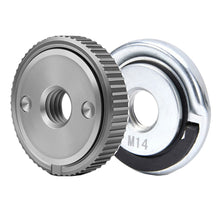 Load image into Gallery viewer, Angle Grinder M14 Thread Inner Outer Flange Nut Set Quick Release Locking Nut Replace For Bosch Metabo Milwaukee Makita Dewalt
