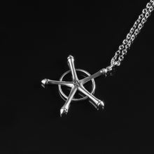 Load image into Gallery viewer, Anime Bleach Necklace Quincy Ishida Uryuu Cosplay Ginrei Gojiaku Amulet Alloy Choker Chain Bracelets Pendant Jewelry Accessories
