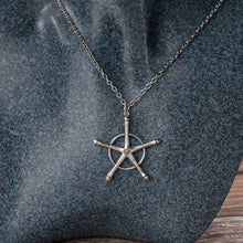 Load image into Gallery viewer, Anime Bleach Necklace Quincy Ishida Uryuu Cosplay Ginrei Gojiaku Amulet Alloy Choker Chain Bracelets Pendant Jewelry Accessories
