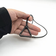 Load image into Gallery viewer, Anime Chainsaw Man Necklace Cosplay Denji Pochita Pendant Jewelry Triangular Pull Ring Prop Choker Leather Chain Accessories
