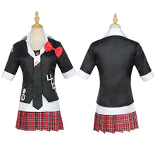 Load image into Gallery viewer, Anime Danganronpa Cosplay Costume Enoshima Junko Uniform Cafe Work Clothes Short Skirt Double Tail Braid Wig
