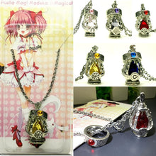 Load image into Gallery viewer, Puella Magi Madoka Magica Soul Gem Necklace Crystal Pendant Ring Cosplay Costumes Lovers Jewelry Set Accessoies Prop
