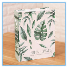 Load image into Gallery viewer, Art Photo Album Slip in Case with 100 Pockets 6 X 4 Inch - Family Friends Memories Picture Photograph Albums Book - Green Leaves
